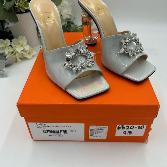 - Women’s Nalebe diamanté iridescent mule, size 39.5 made in Italy - Picture 9 of 9